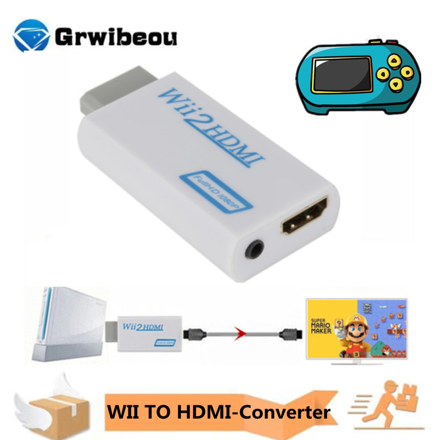 1080P Ǯ HD Wii HDMI ȣȯ   Wii2HDMI-compatible ȯ 3.5mm  PC HDTV  ÷